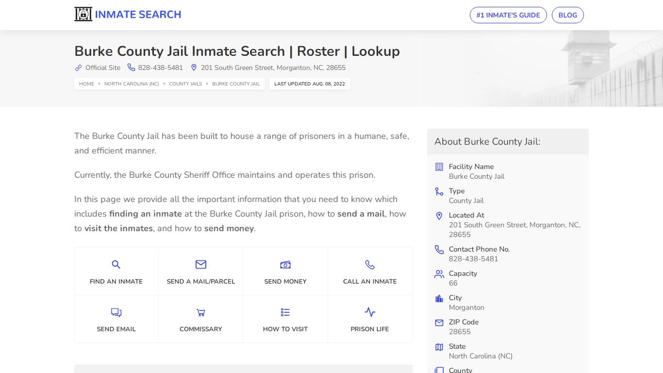 Burke County Jail Inmate Search | Roster | Lookup